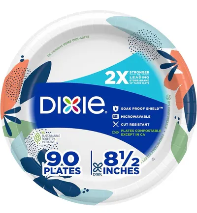 8 inch Soak Proof Paper Plates