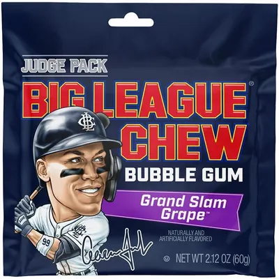 Big League Chew Grand Slam Grape Bubble Gum 2.12Z