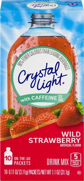 Wild Strawberry Drink Mix with Caffeine 10 ct