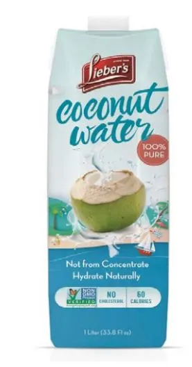 Coconut Water Not from Concentrate