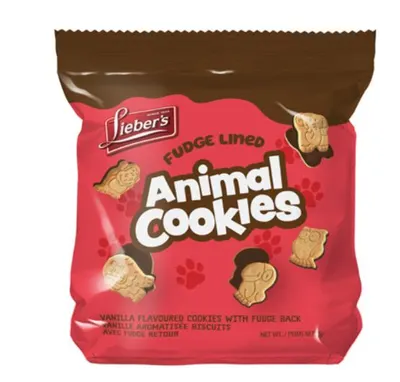 Fudge Lined Animal Cookies