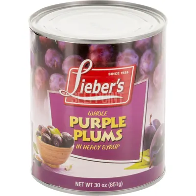 Whole Purple Plums Heavy Syrup