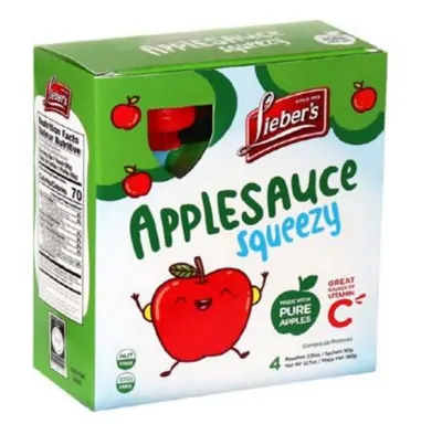 Squeezy Applesauce 4 pk
