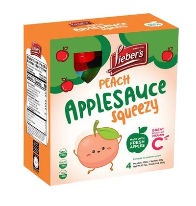 Apple Peach Sauce Pouch