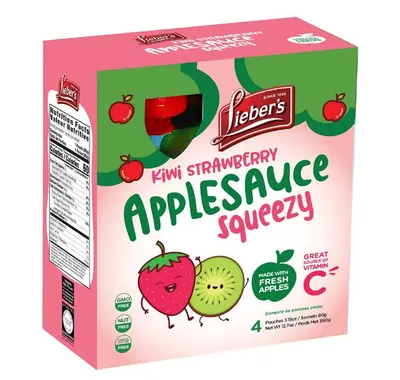 Kiwi Strawberry Applesauce Pouches 4 ct