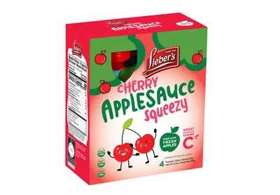 Cherry Apple Sauce Squeezy Pouches [Kfp] 4 ct