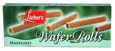 Hazelnut Wafer Rolls