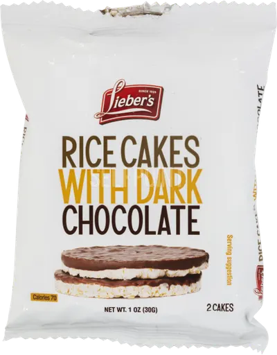 Rice Cakes with Dark Chocolate