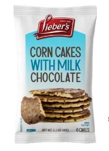 Corn Cakes with Milk Chocolate 6 ct