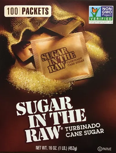 Natural Cane Turbinado Sugar 100 Pk