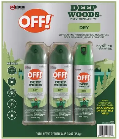 Off Spray Deep Woods 3Pk