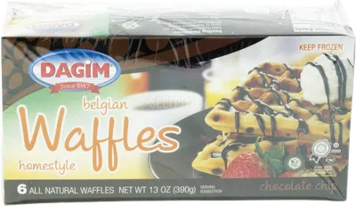 Belgian Waffles Choc Chip 6 Pk
