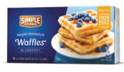 Homestyle Belgian Waffles Blueberry 6 ct