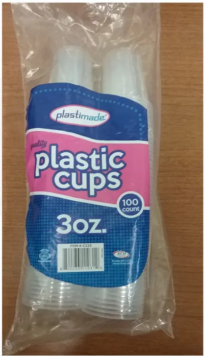 Plastic Cups 3 oz 100 Ct