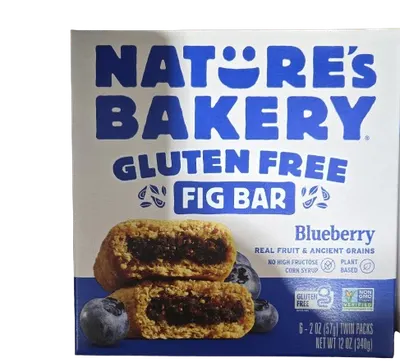 Gluten Free Blueberry Fig Bar 6 ct