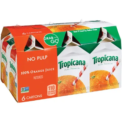Orange Juice No Pulp 6 ct