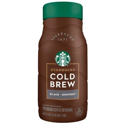 Cold Brew Black Coffee Beverage