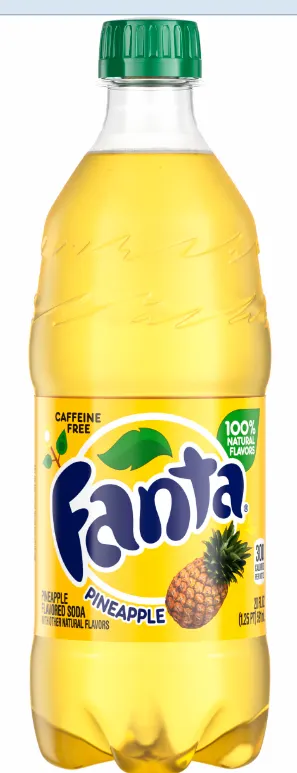 Caffeine Free Pineapple Flavor Soda