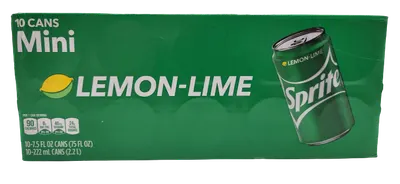 Sprite Lemon Lime Flavor Soda 10 pk