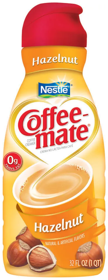 Hazelnut Flavored Liquid Coffee Creamer