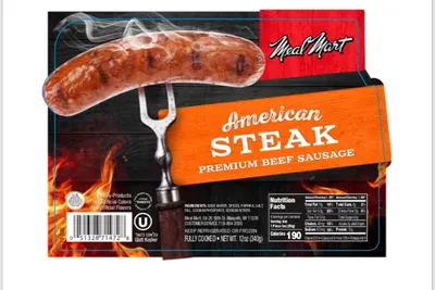 American Steak Beef Sausage