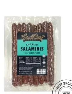 Chorizo Salaminis Beef Jerky Sticks