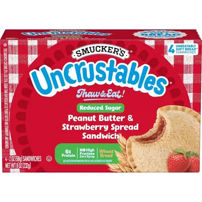 Peanut Butter & Strawberry Jam Sandwich 4 ct