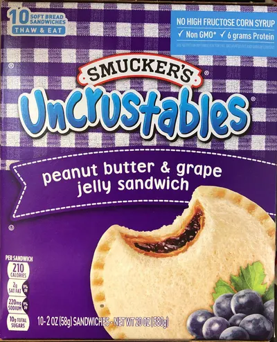 Peanut Butter & Grape Jelly Sandwiches 10 ct