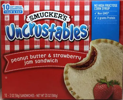 Peanut Butter & Strawberry Jam Sandwiches 10 ct
