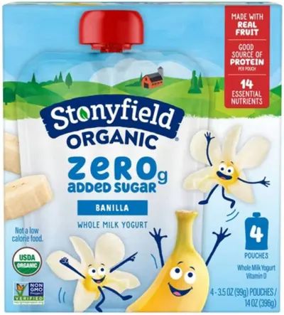 Banilla Whole Milk Yogurt Pouches 4 ct