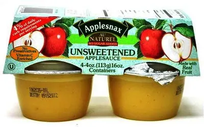 Unsweetened Apple Sauce 4 ct