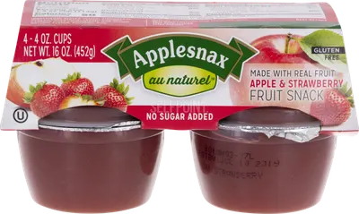 Apple & Strawberry Fruit Snack Made with Real Fruit 4 ct