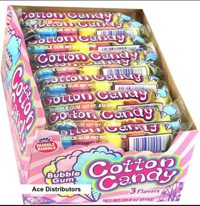 Cotton Candy 4 Balls Gum