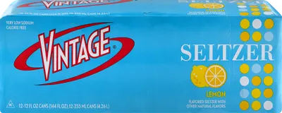 Lemon Seltzer Cans 12 pk