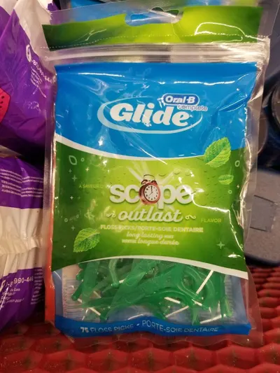Long Lasting Mint Flavor Floss Picks 75 ct