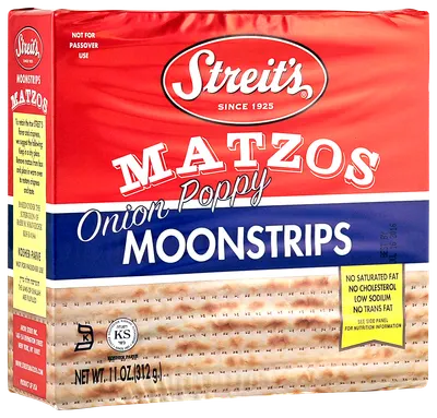 Onion & Poppy Moonstrips Matzos
