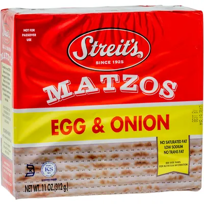 Low Fat Egg & Onion Matzos