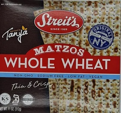 Whole Wheat Thin & Crisp Matzos