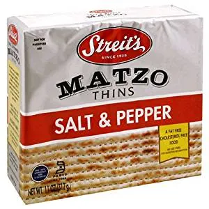 Salt & Pepper Matzo Thins