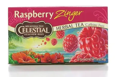 Raspberry Zinger Flavored Herbal Tea 20 ct