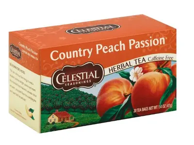 Country Peach Passion Flavored Herbal Tea Bags 20 ct