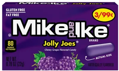 Jolly Joes Grape Chewy Candy