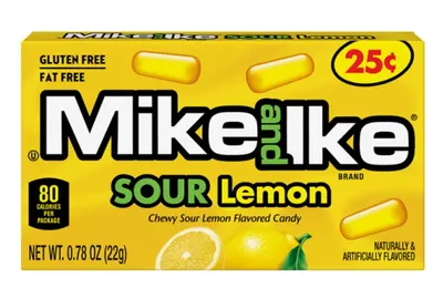 Fat Free Chewy Sour Lemon Flavored Candy