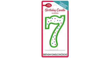 Numeral Birthday Candle No.7