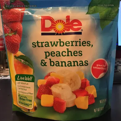Strawberries Peaches & Bananas