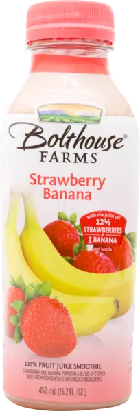 Strawberry Banana Flavored 100% Fruit Juice Smoothie