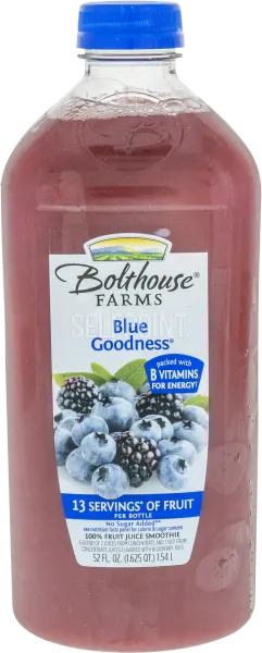 100% Fruit Juice Smoothie Blue Goodness