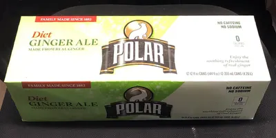 Sodium Free Diet Ginger Ale Cans 12 ct