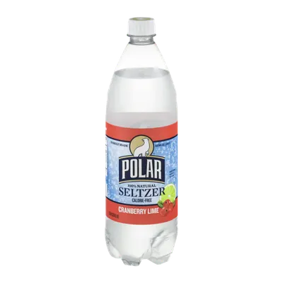 Calorie Free Cranberry Lime Seltzer Bottle
