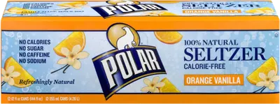 Orange Vanilla Seltzer 12 pk